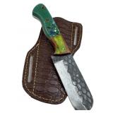 Handmade Steel Fixed Blade Knife w/ Sheath