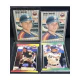 Craig Biggio Rookie/Early Card Lot (4)