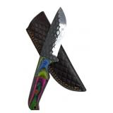 Handmade Steel Fixed Blade Knife w/ Sheath