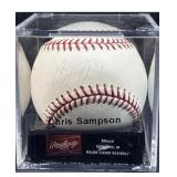 Chris Sampson Signed MLB Baseball