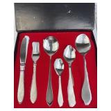 New in Box 28pc Stainless Steel Cutlery Set