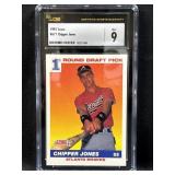 1991 Score Chipper Jones #671 CSG 9