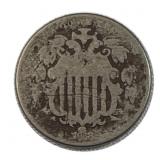 1868 Shield Nickel, 5c US Coin