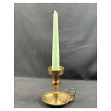 Vintage Brass Chamberstick Candle Holder