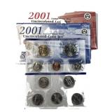 2001 US Mint Uncirculated Coin Set