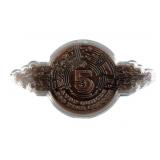 5oz AVDP Copper, Bitcoin Crypto Emblem