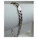 925 Silver Italy Petite Curb Link Bracelet