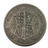 1928 Great Britain Silver Half Crown Coin, .500