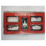 5oz Silver Hamilton Mint Wonders of America Set B