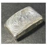 58g Silver Bar, Hand Pour Wavy Design .999 CW