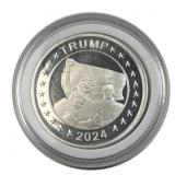 1oz Silver 2024 Trump Round .999 Fine