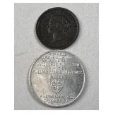 Union Pacific Token w/ 1899 Indian Head Cent