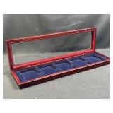 Cherrywood Display Box for (5) Coin Slabs