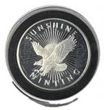 1oz Silver Sunshine Minting Eagle Round .999