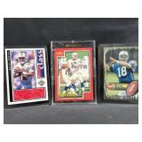 Peyton Manning Rookie & Early Card Lot (3)
