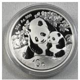 30g China Silver Panda Coin, 2024 .999 Fine