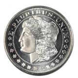 1oz Silver Morgan Style Round .999 Fine