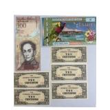 Japanese Occupation & World Currency Note Lot