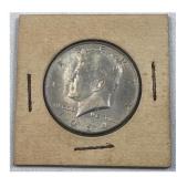 1964-D Kennedy Silver Half Dollar, US 50c Coin, 90