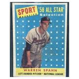 1958 Topps Warren Spahn #494 All-Star