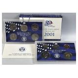2001 US Proof Coin Set in Original Govt Pkg