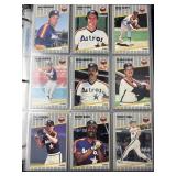 Houston Astros Card Collection in Album