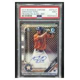2019 Abraham Toro Auto Bowman Chr #/499 PSA 9