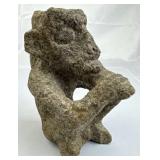 Peruvian Carved Stone Musician Incense Burner