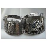 925 Silver Peruvian Scenic Panel Link Bracelet
