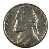 1944-S Silver Jefferson Nickel, US 5c Coin