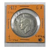1937 Great Britain Silver Half Crown