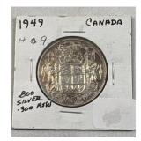 1949 Canada Silver Half Dollar