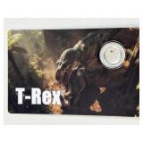 2026 Liberia T-Rex 1/1000ozt .999 Platinum Carded
