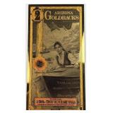 2 Goldbacks 24K, Arizona .999 1/500th Oz
