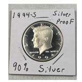 1994-S Silver Proof Kennedy Half Dollar, 90%