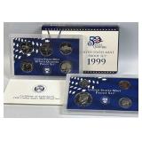 1999 US Proof Coin Set in Original Govt Pkg