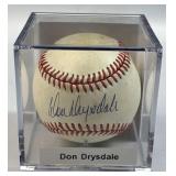 Don Drysdale HOF JSA Signed NL Baseball