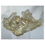 Raw Clear Quartz Point Crystal Cluster