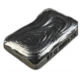 37g Silver Hand Poured Wavy Style Bar .999