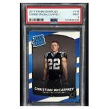 2017 Christian McCaffrey Rookie Donruss PSA 9