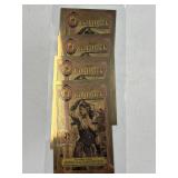 (4) 1/4 Goldbacks 24K, Idaho .999 1/4000th Oz