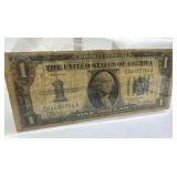 1934 $1 Funny Back Silver Certificate, VG