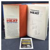 Nolan Ryan JSA Signed Throwing Heat Book