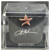Lance Berkman Beckett Signed Houston Astros Cap