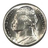1944-P Silver Jefferson Nickel, US 5c Coin