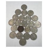 (22) Great Britain Sixpence Coins, Mixed Dates