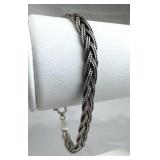 925 Silver Multi-Strand Braided Bracelet