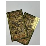 (2) 2024 Wyoming 1 Goldback Notes, 24K Gold