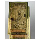 (2) 2021 New Hampshire 1 Goldback Notes, 24K Gold