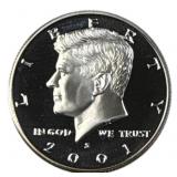 2001-S Kennedy Half Dollar 90% Silver Proof